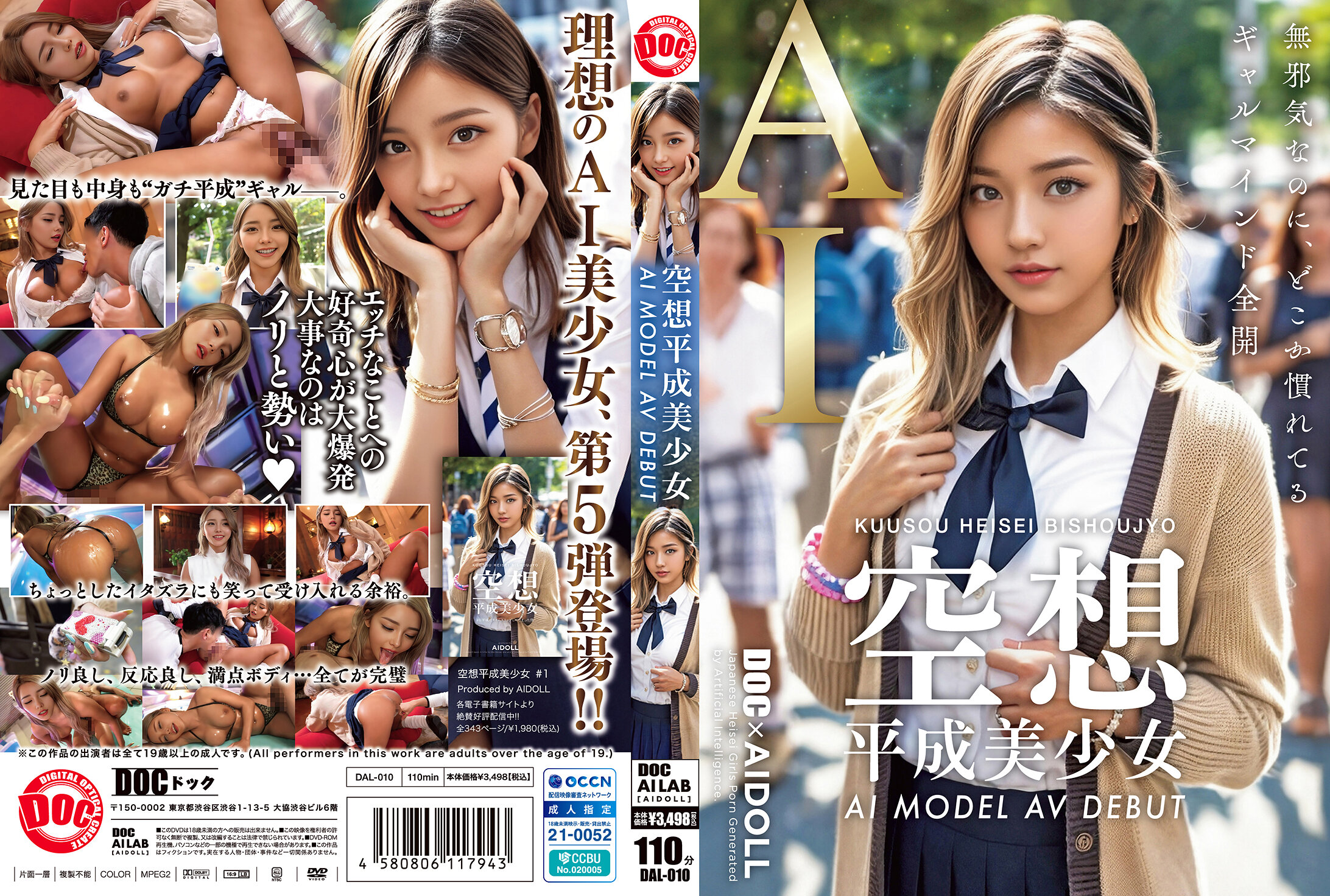 DAL-010幻想平成美少女 AI 模特 AV 出道 - AV大平台 - 中文字幕，成人影片，AV，國產，線上看